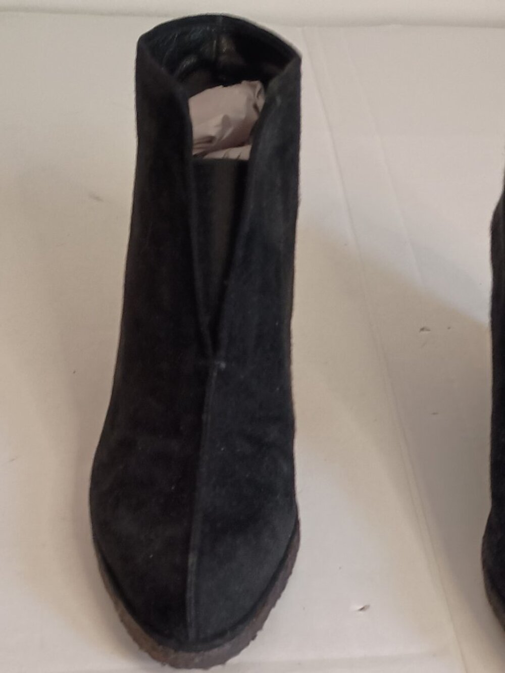 Stuart Weitzman Black Suede Booties Women’s Size 8 - Picture 6 of 14